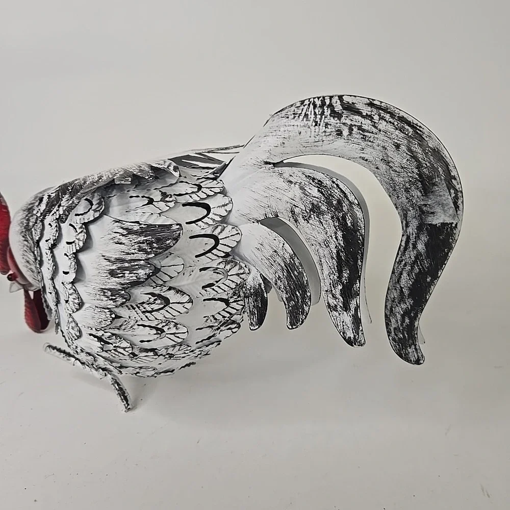 White Decorative Rooster 10
